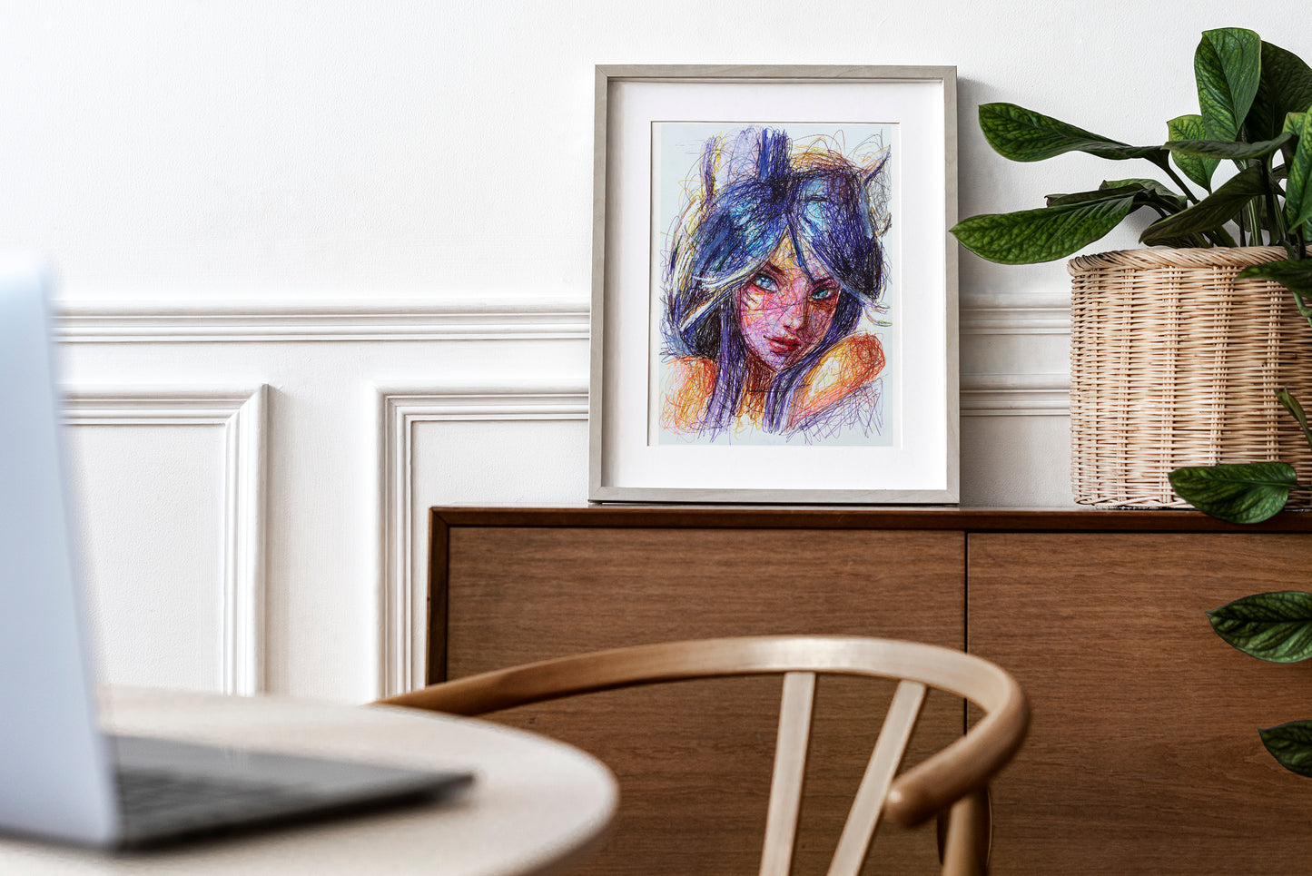 Ahri Ballpoint Pen Print