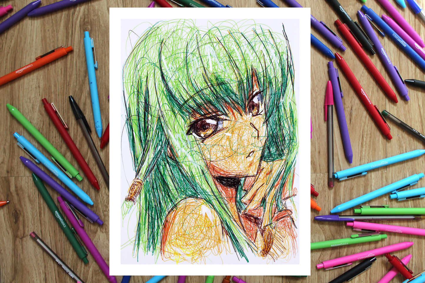 C.C Ballpoint Pen Print