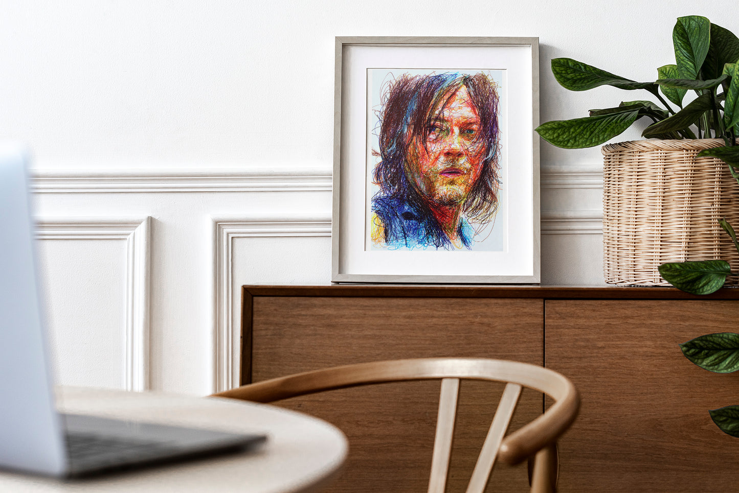 Darly Dixon Ballpoint Pen Print