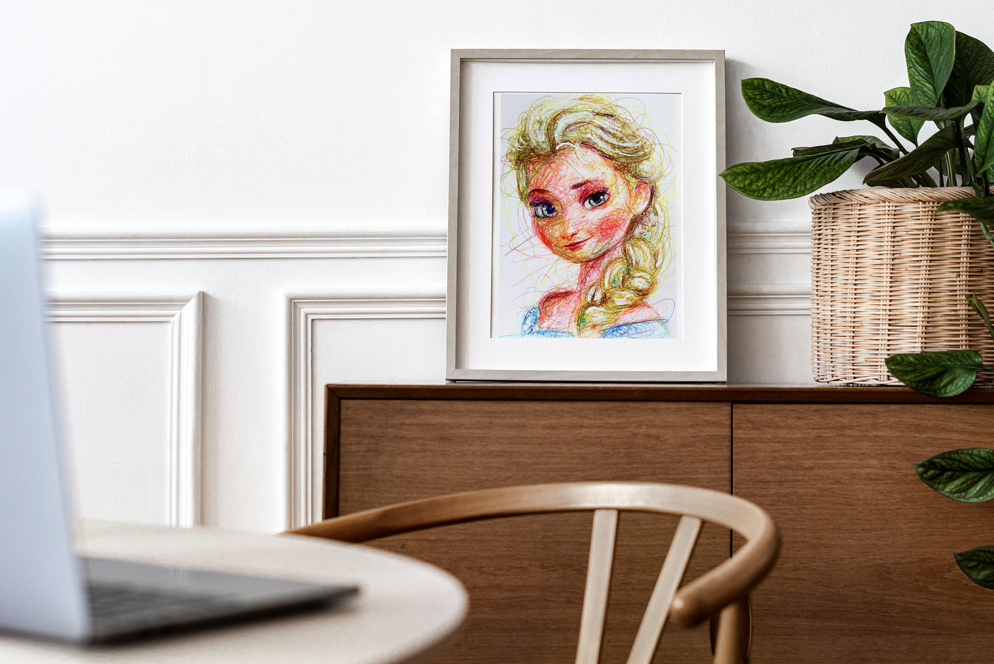 Elsa Ballpoint Pen Print