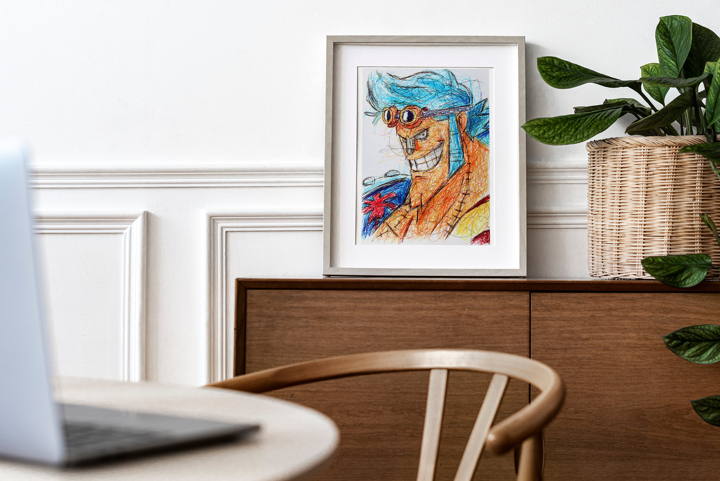 Franky (One Piece) Ballpoint Pen Print