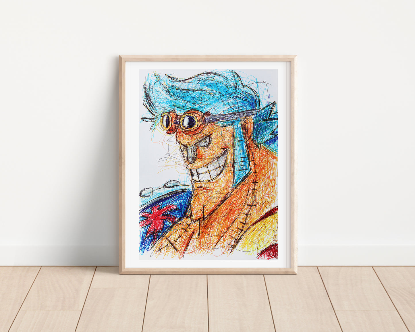 Franky (One Piece) Ballpoint Pen Print