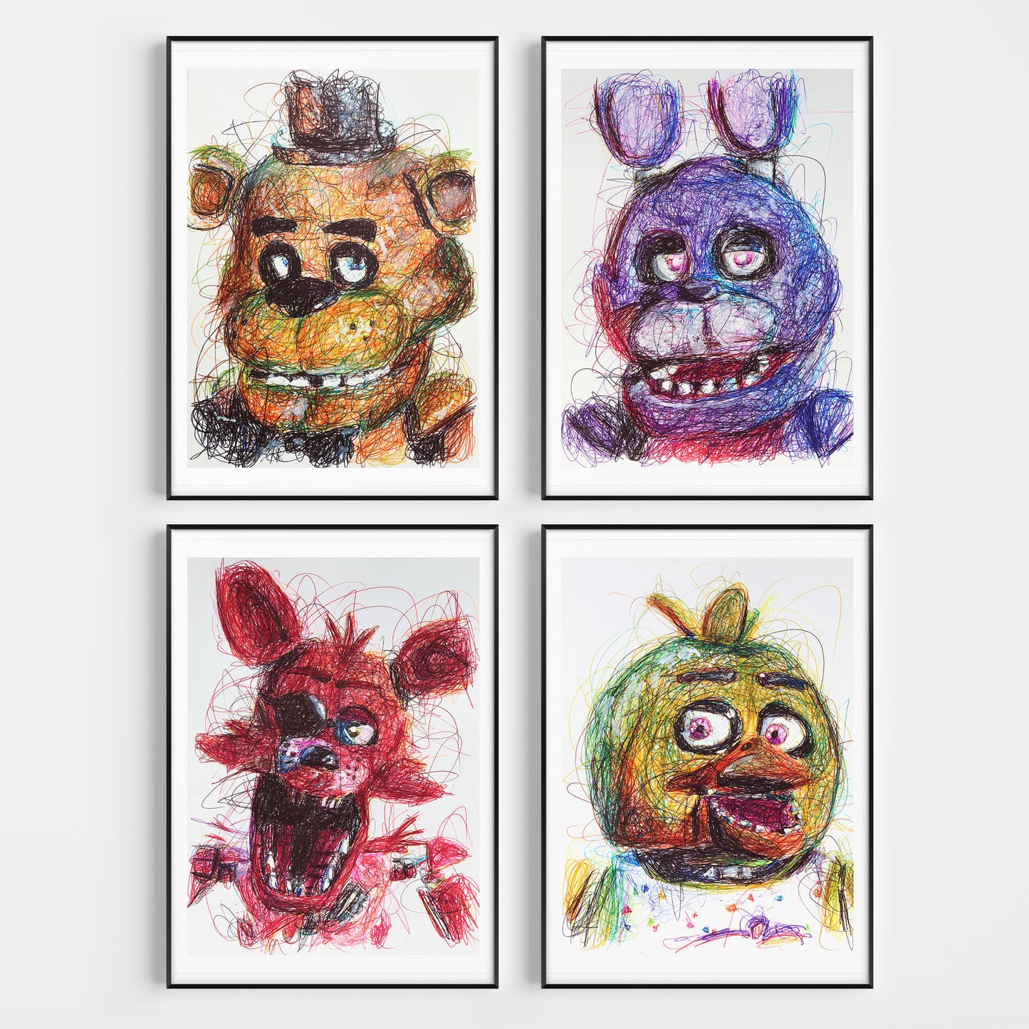 Five Nights at Freddy's Ballpoint Pen Print Set