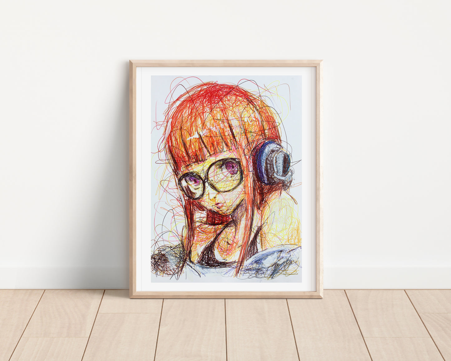 Futaba Sakura Ballpoint Pen Print