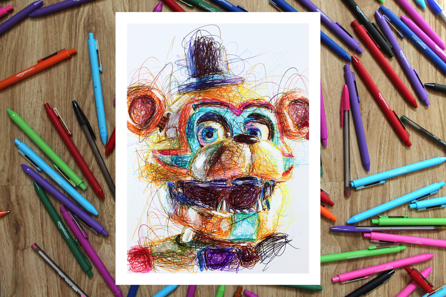 Glamrock Freddy Ballpoint Pen Print