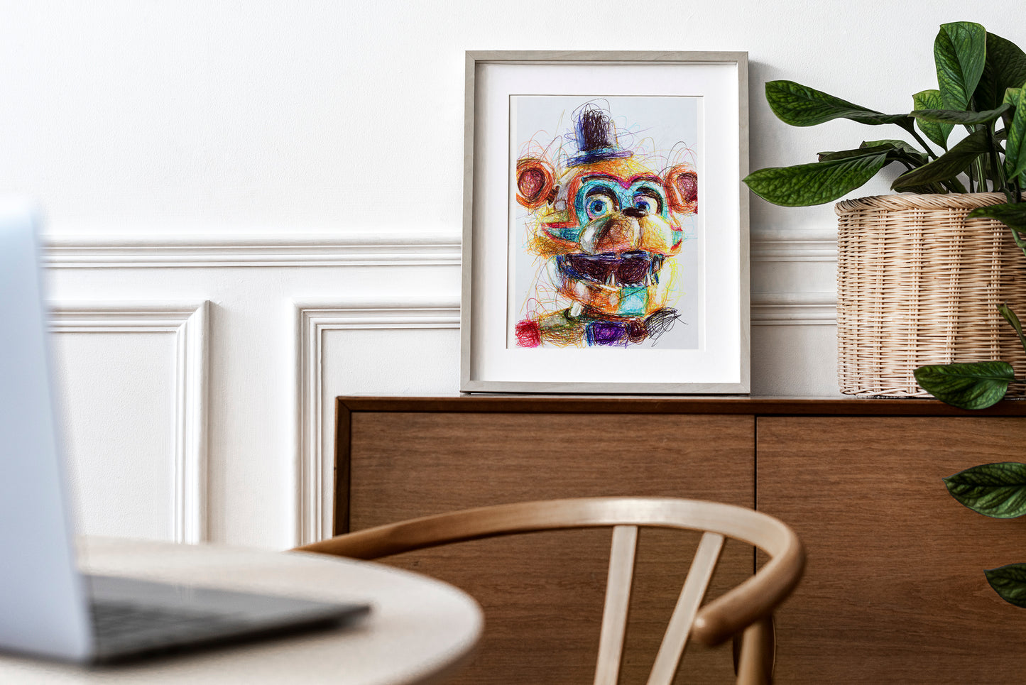 Glamrock Freddy Ballpoint Pen Print