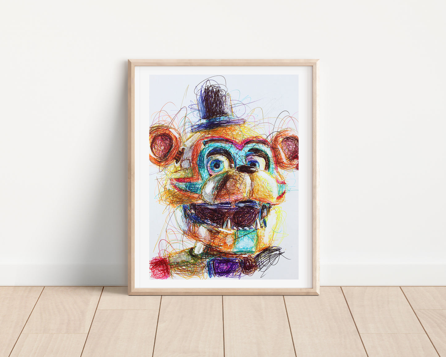 Glamrock Freddy Ballpoint Pen Print