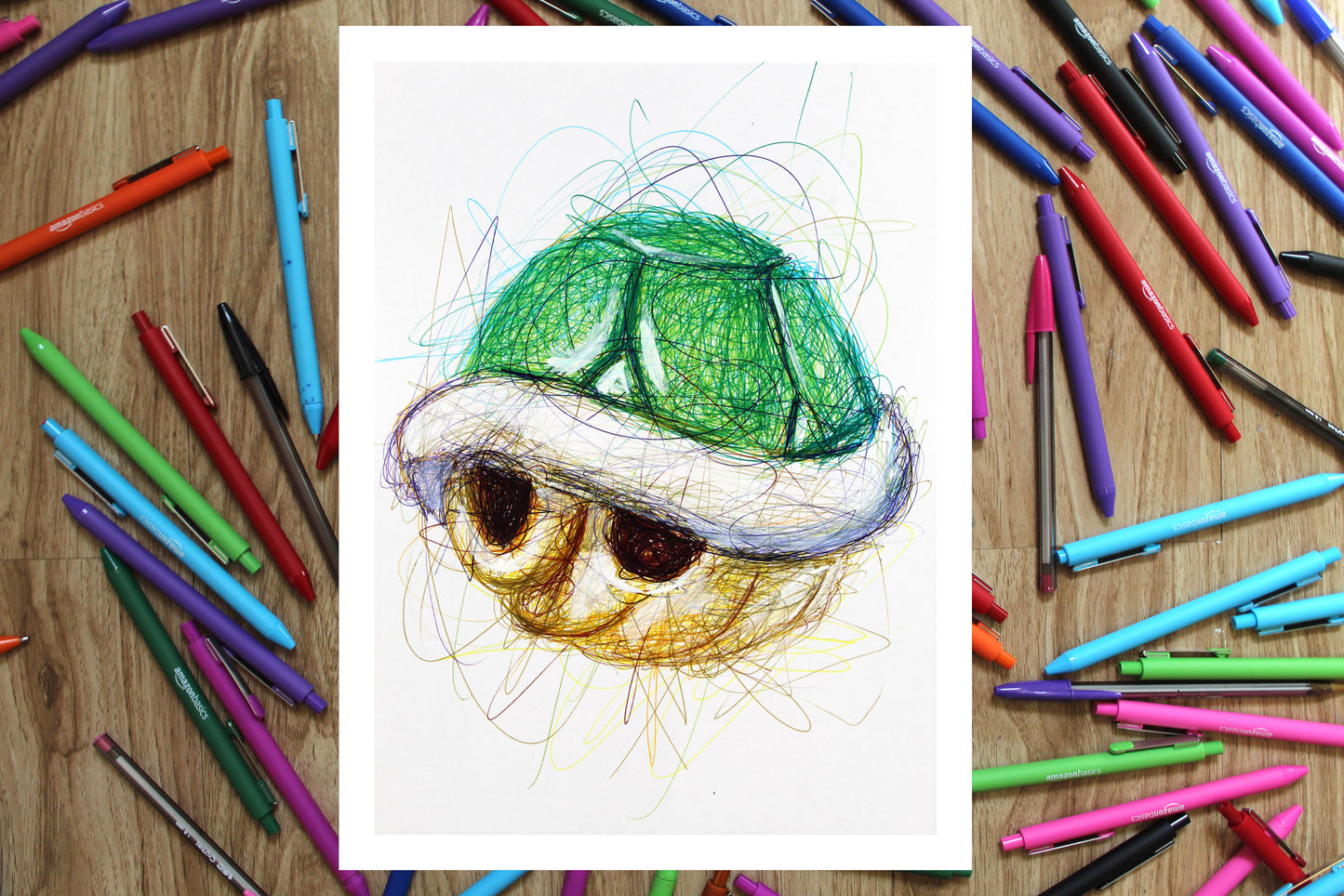 Green Shell Ballpoint Pen Print