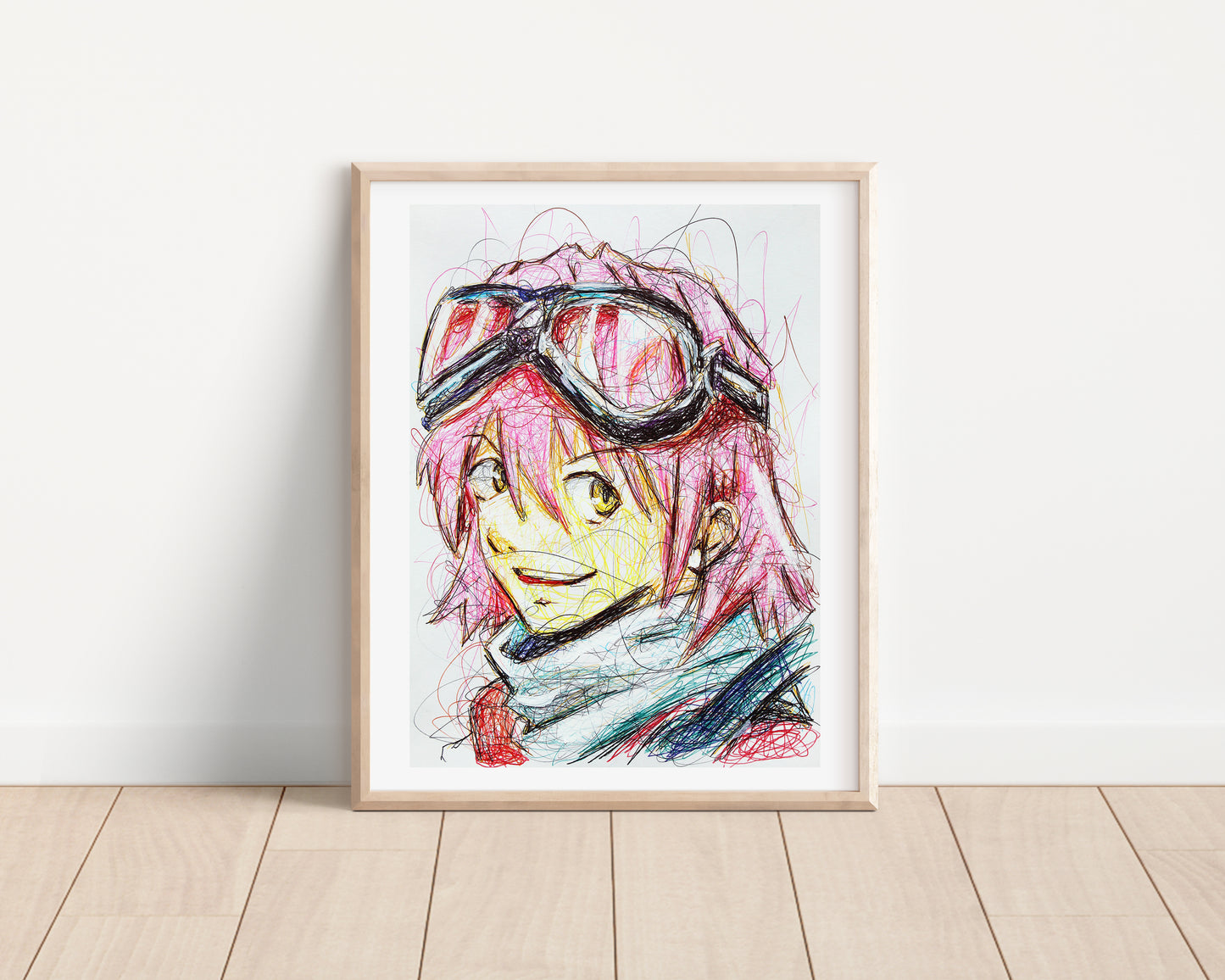Haruko Haruhara Ballpoint Pen Print