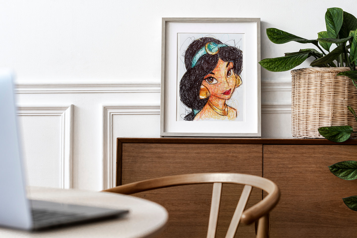 Jasmine Ballpoint Pen Print