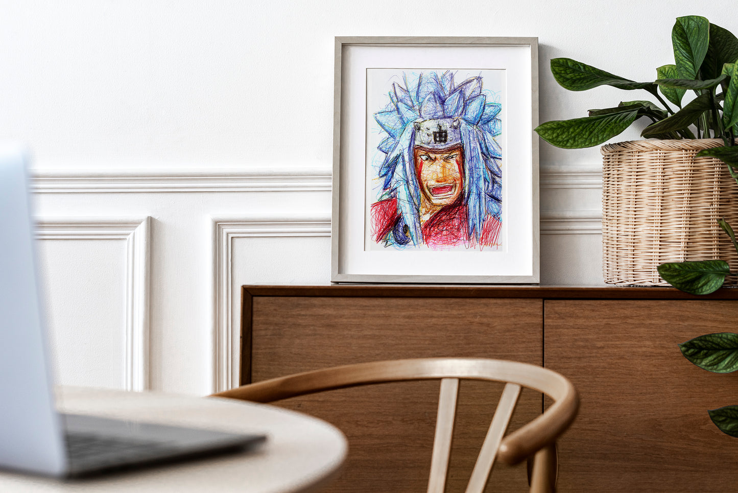 Jiraiya Ballpoint Pen Print