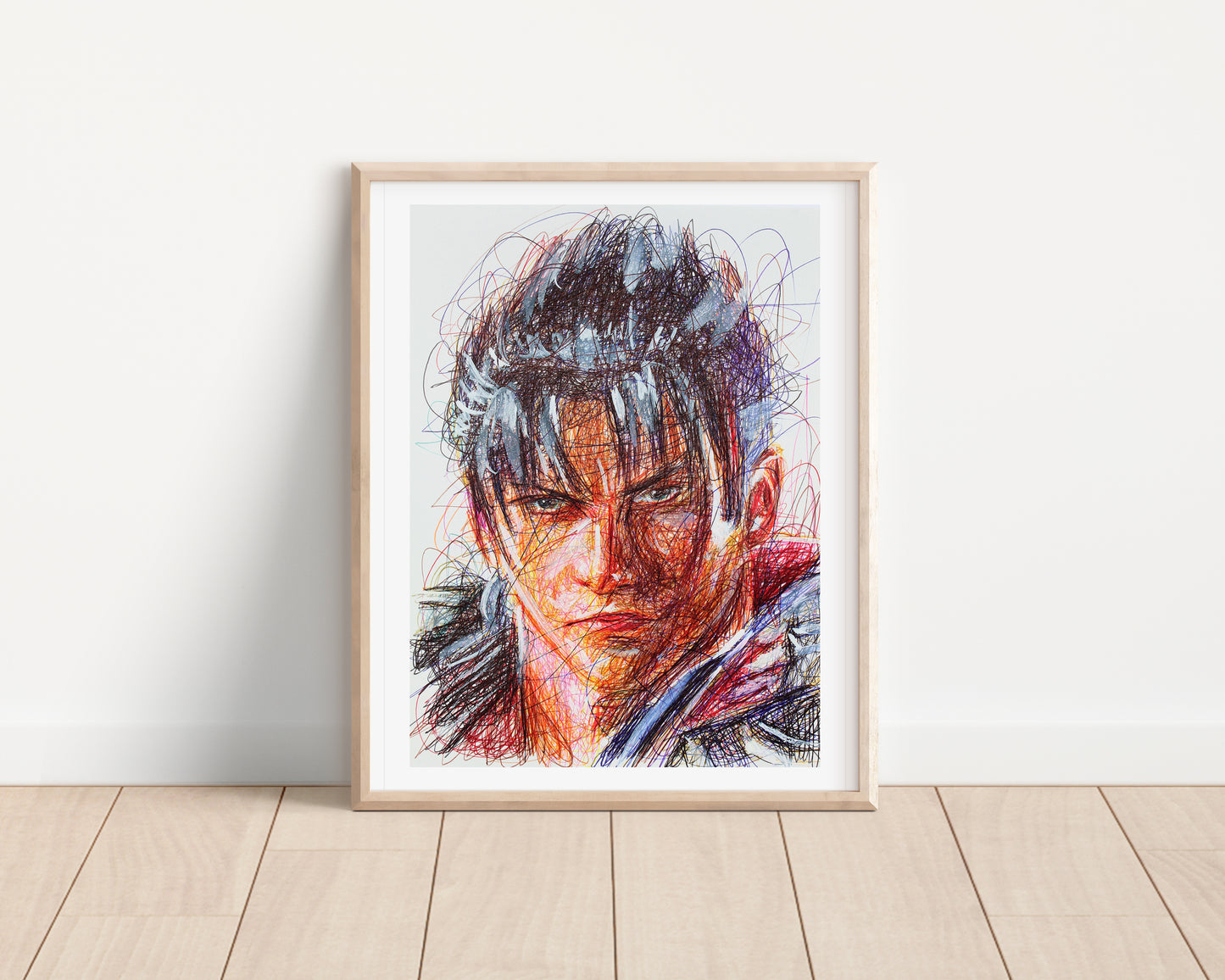 Jin Kazama Ballpoint Pen Print