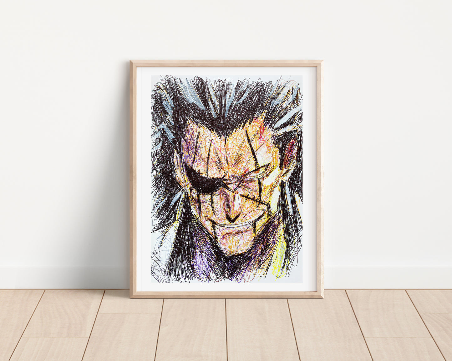 Kenpachi Zaraki Ballpoint Pen Print