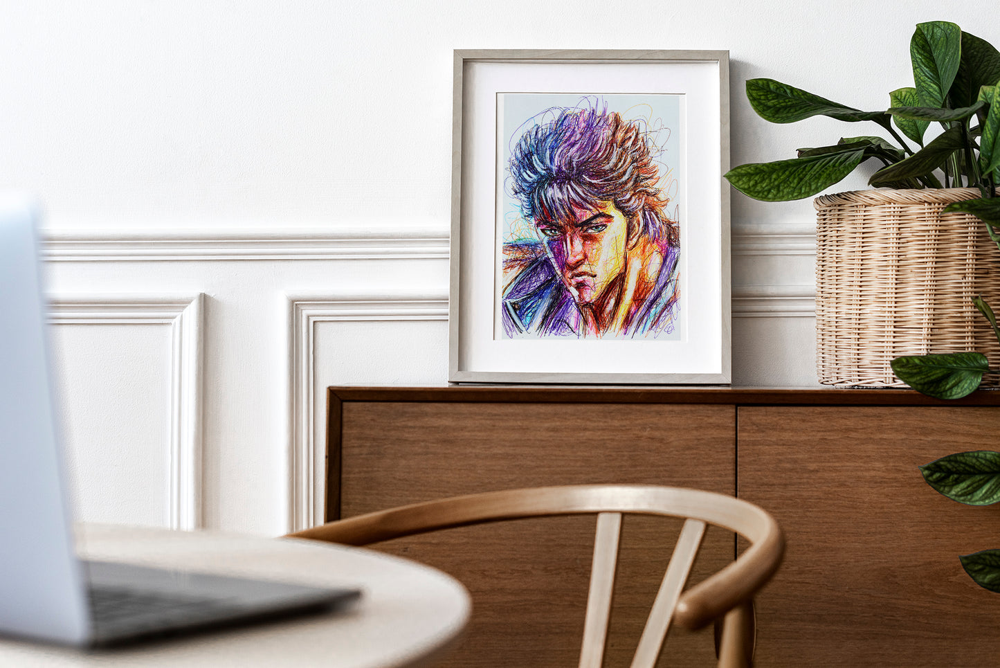 Kenshiro Ballpoint Pen Print