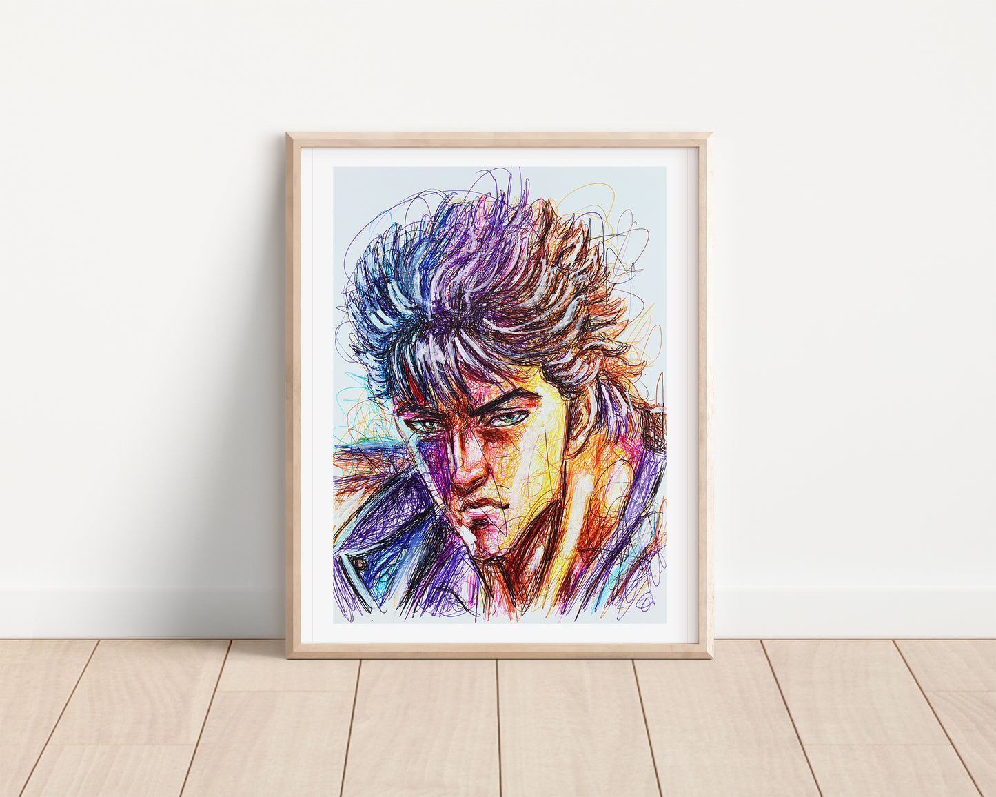 Kenshiro Ballpoint Pen Print