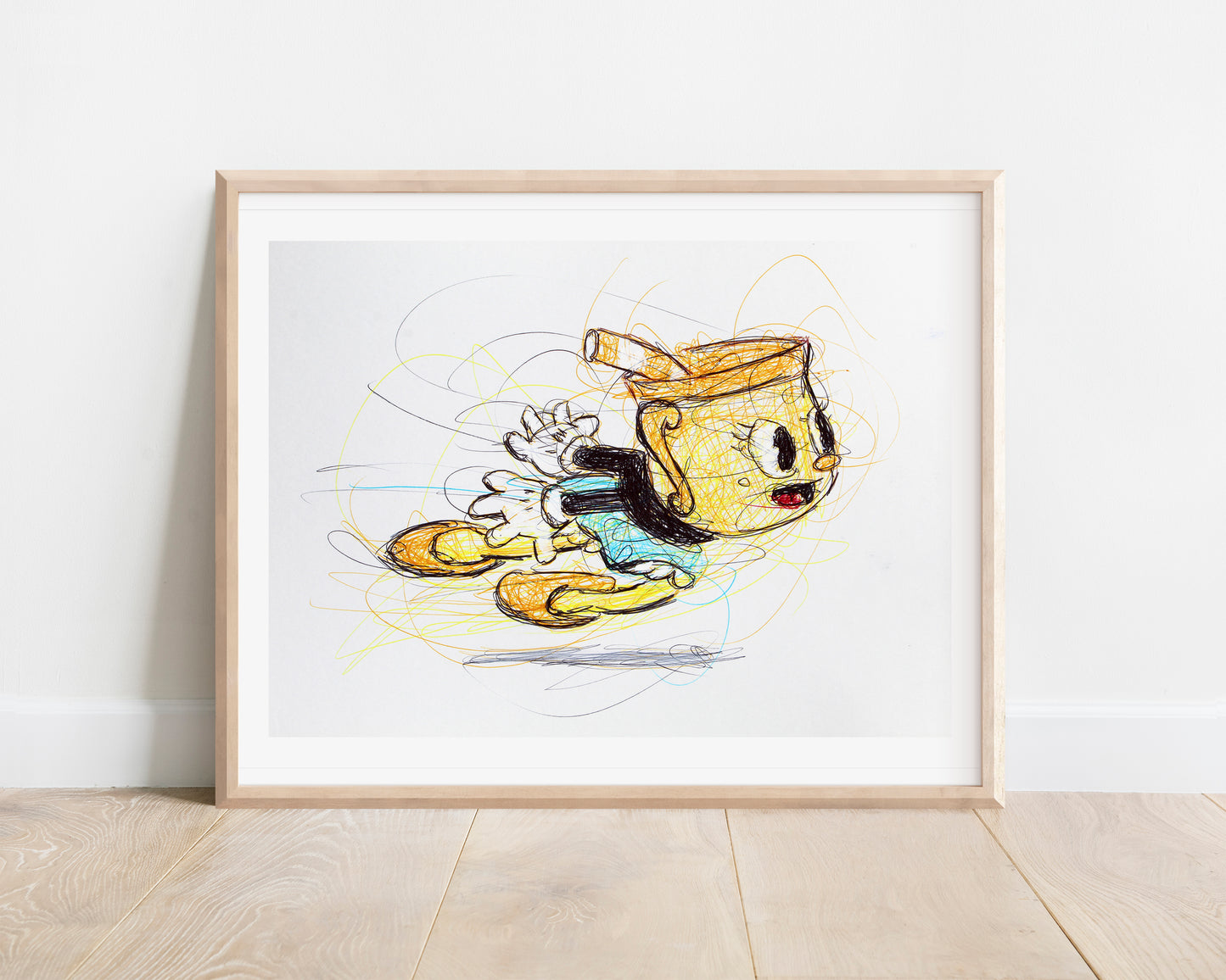 Lady Chalice Ballpoint Pen Print