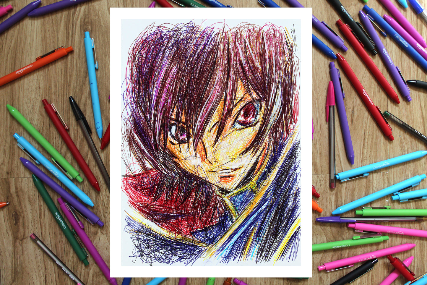Lelouch Lamperouge Ballpoint Pen Print