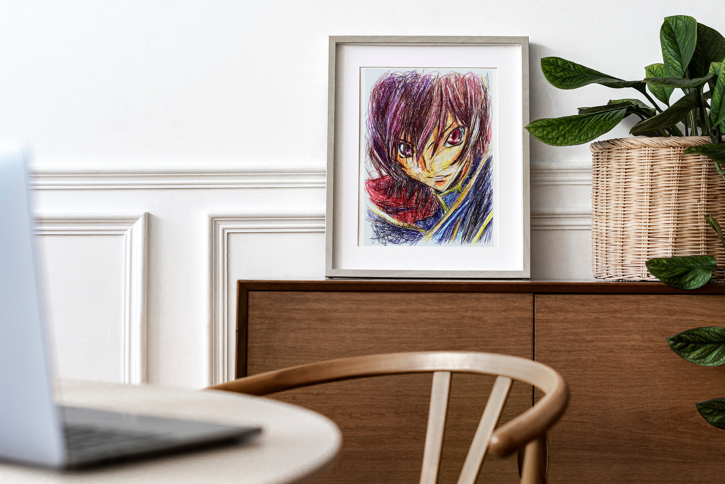 Lelouch Lamperouge Ballpoint Pen Print