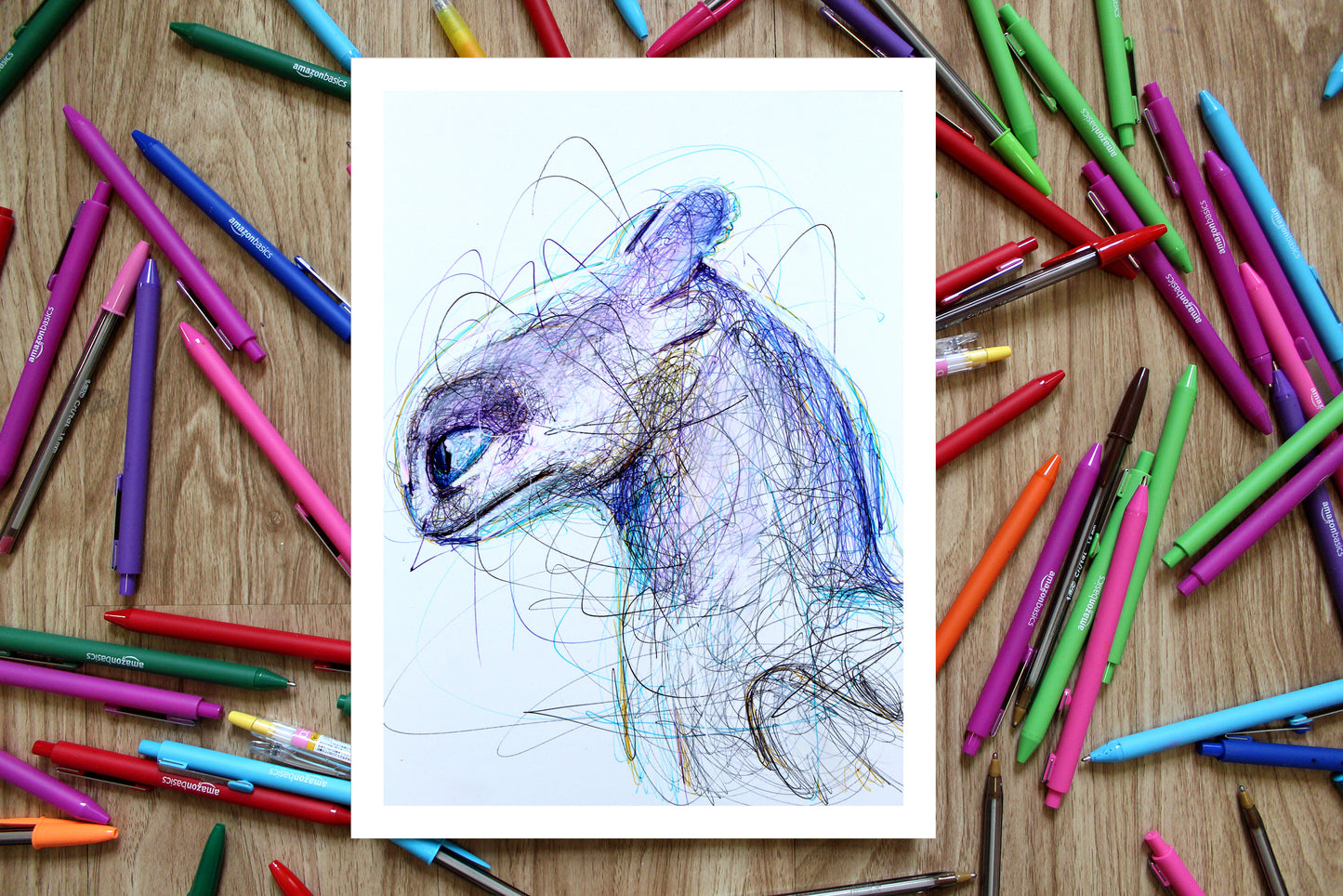 Light Fury Ballpoint Pen Art Print
