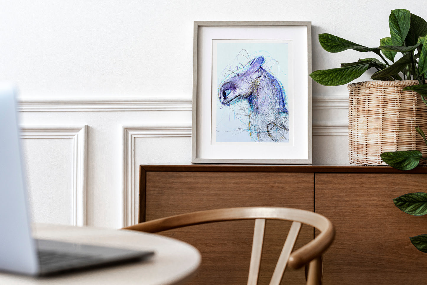 Light Fury Ballpoint Pen Art Print