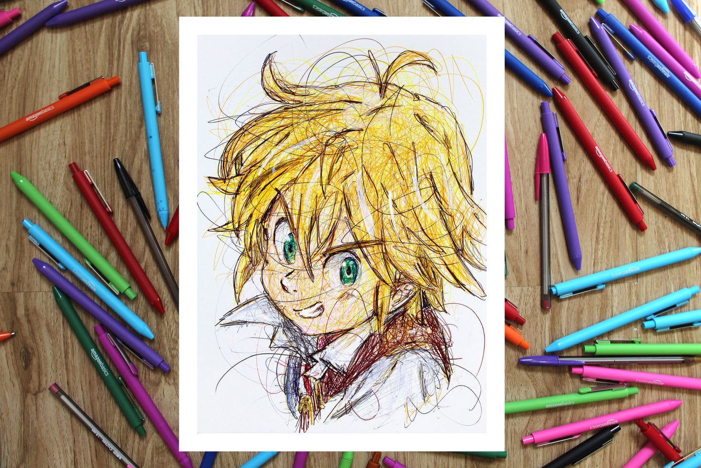 Meliodas Ballpoint Pen Print