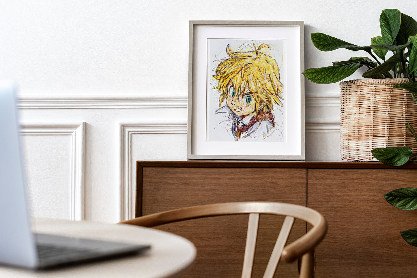 Meliodas Ballpoint Pen Print