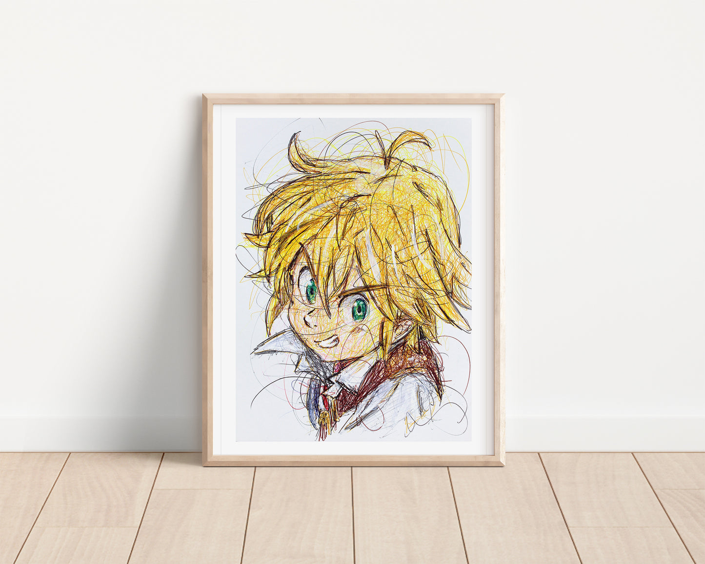 Meliodas Ballpoint Pen Print