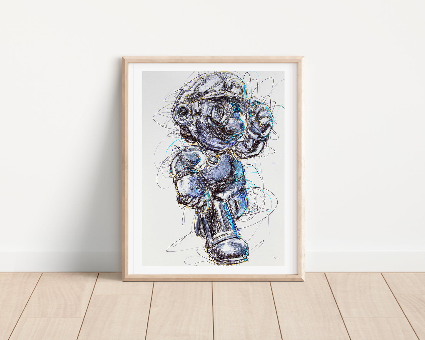 Metal Mario Ballpoint Pen Print