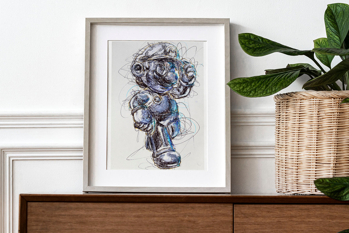 Metal Mario Ballpoint Pen Print