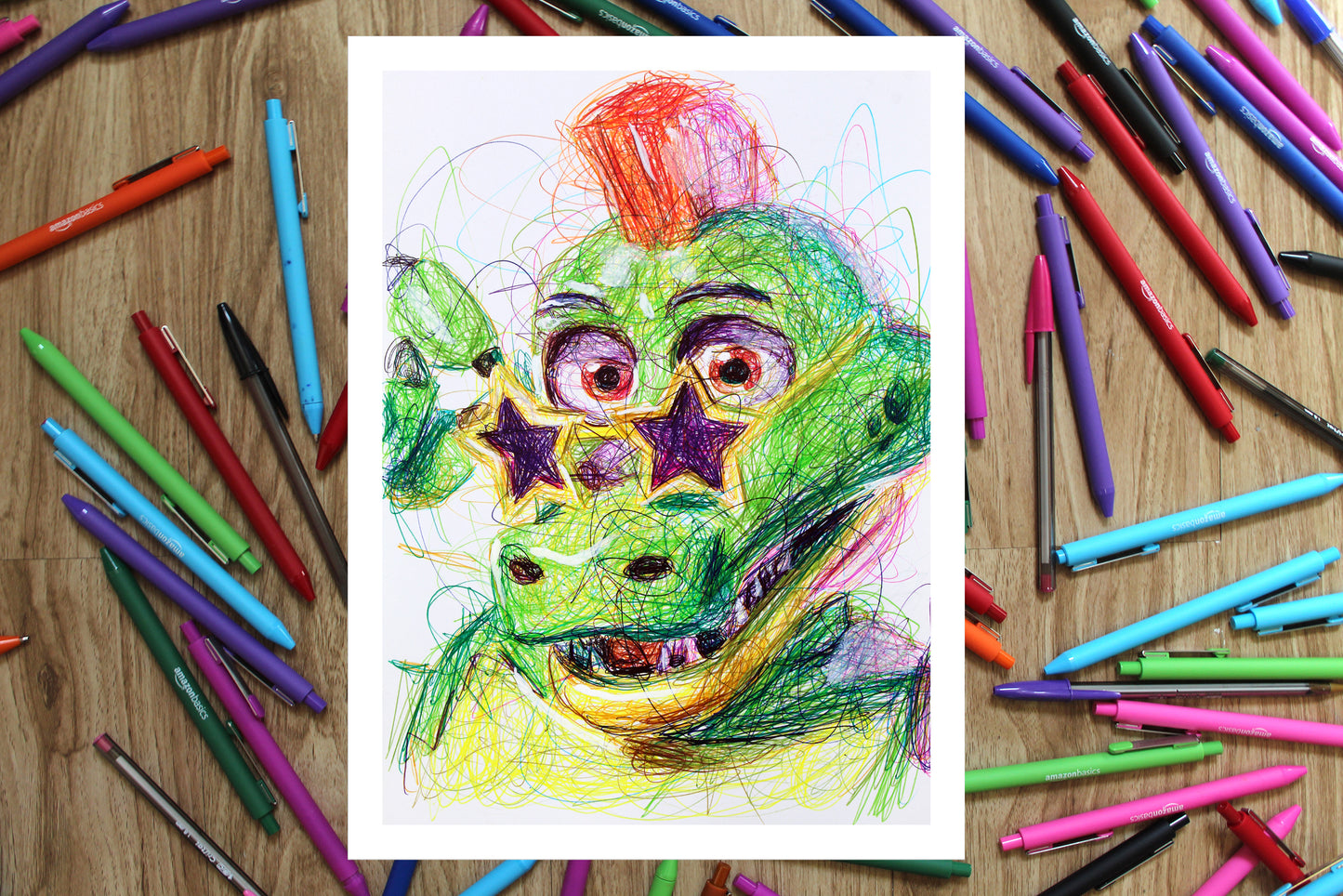 Montgomery Gator Ballpoint Pen Art Print