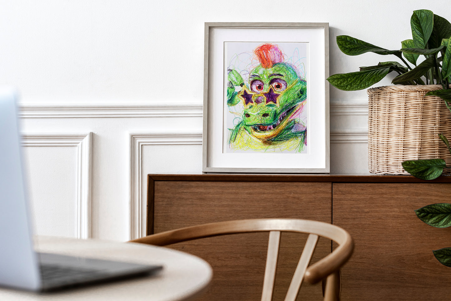 Montgomery Gator Ballpoint Pen Art Print