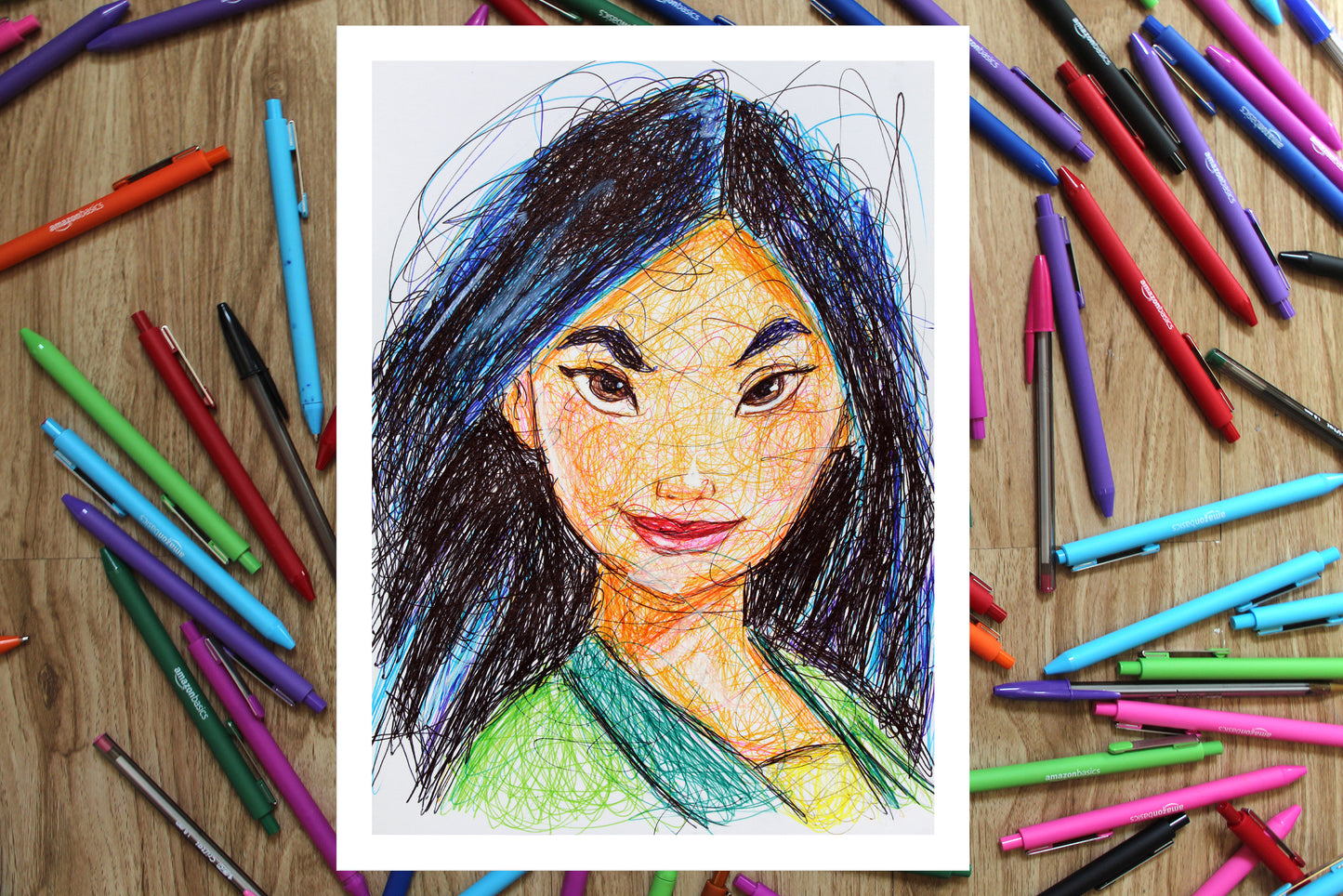 Mulan Ballpoint Pen Print