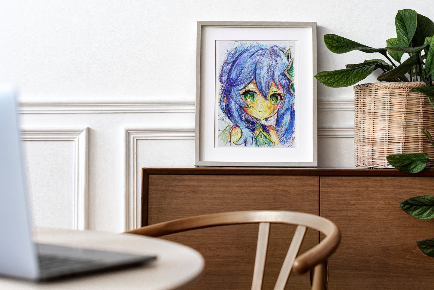 Nahida Ballpoint Pen Print