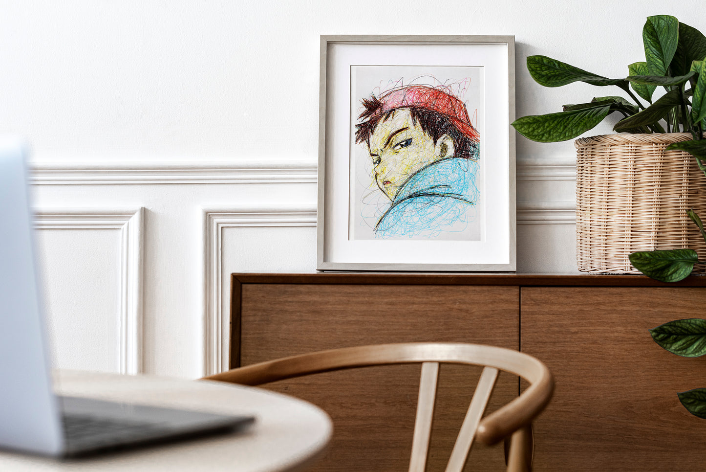 Naota Nandaba Ballpoint Pen Print