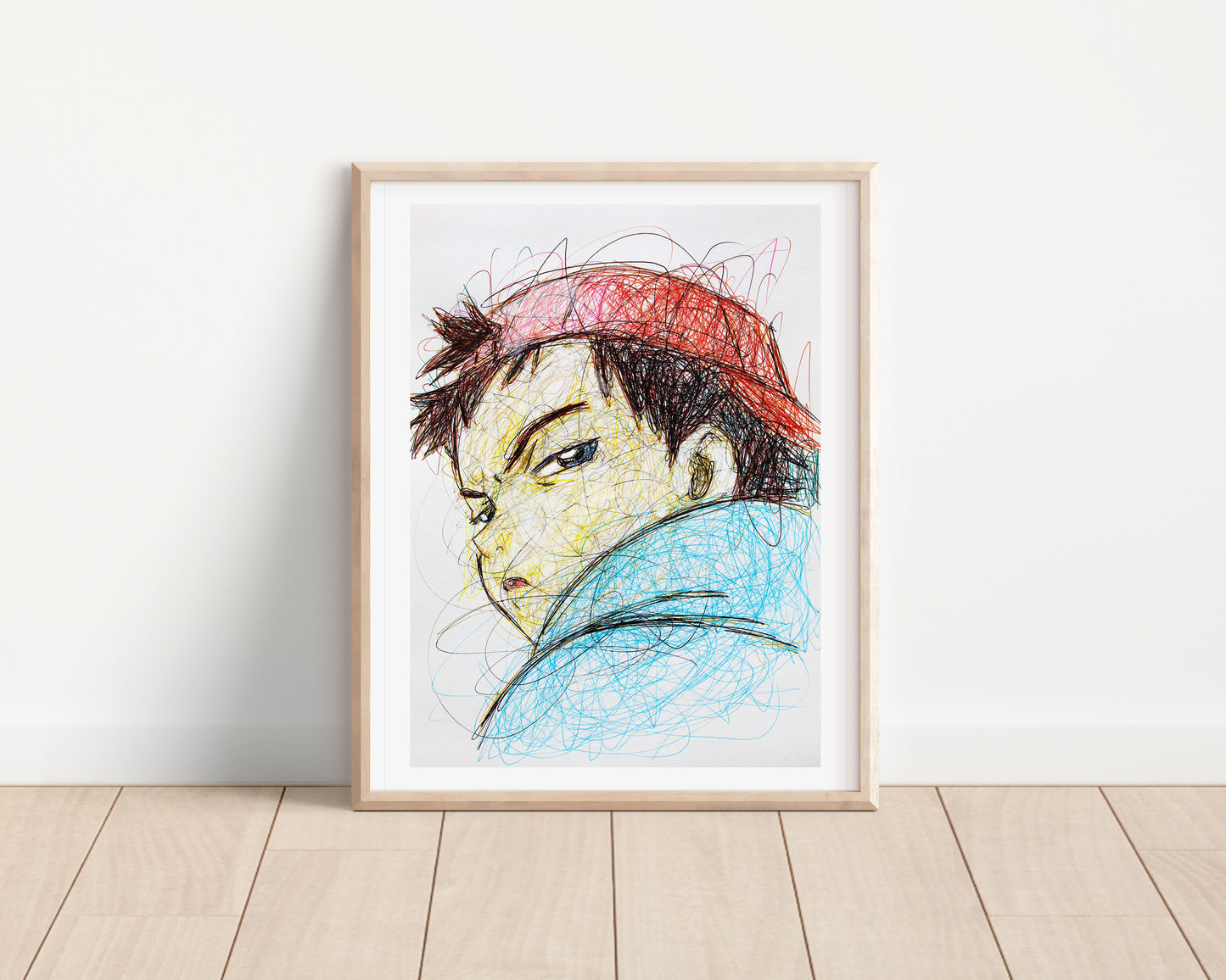 Naota Nandaba Ballpoint Pen Print