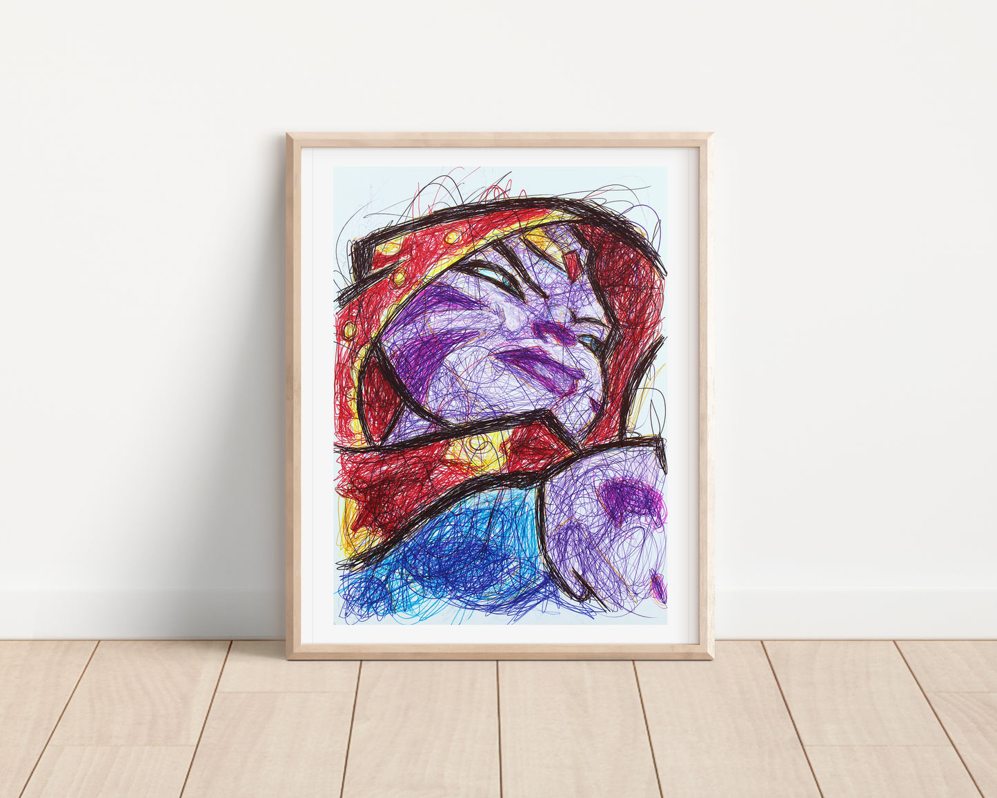 Neyla Ballpoint Pen Art Print