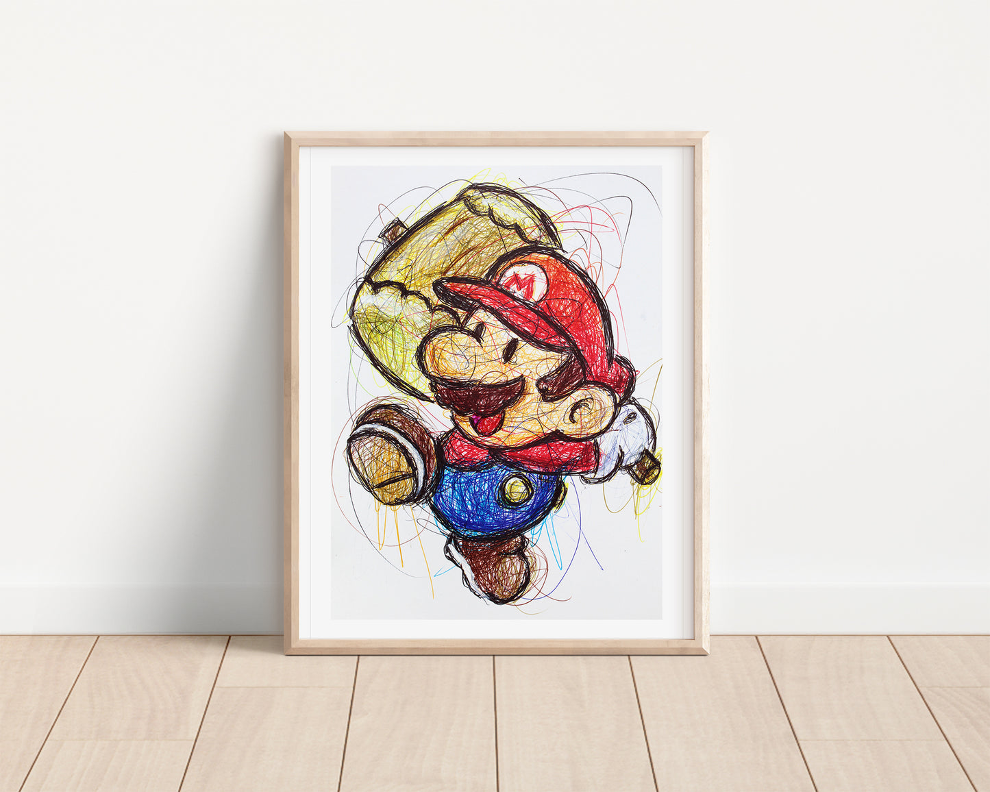Paper Mario Ballpoint Pen Print