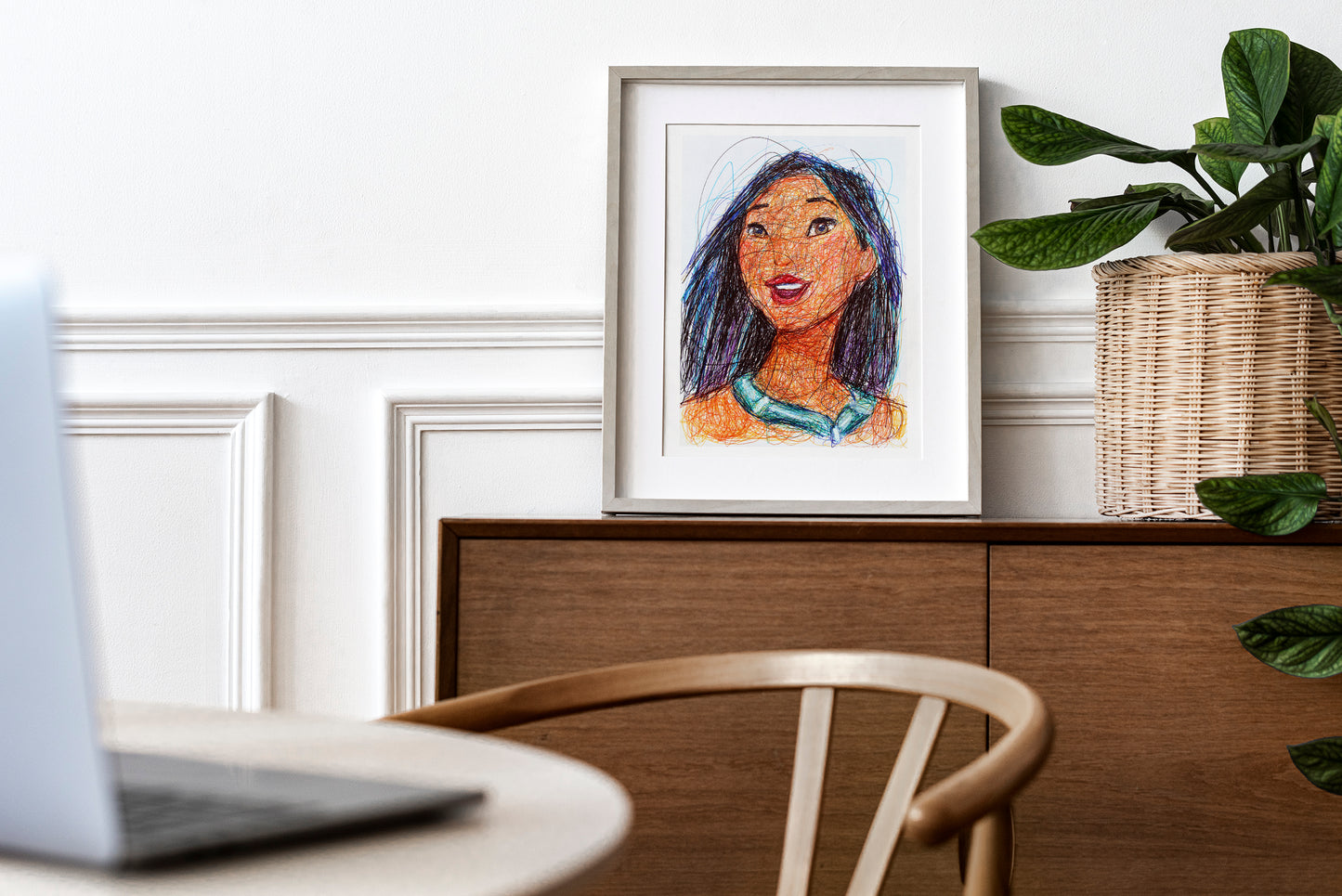 Pocahontas Ballpoint Pen Print