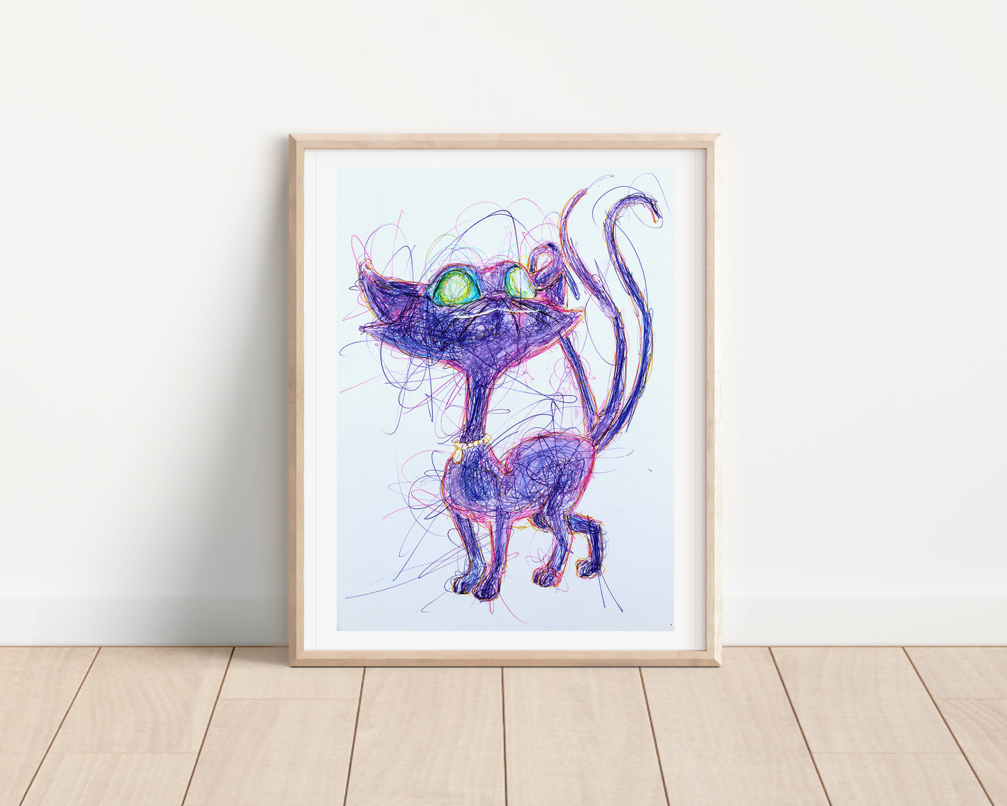 Polterkitty Ballpoint Pen Art Print