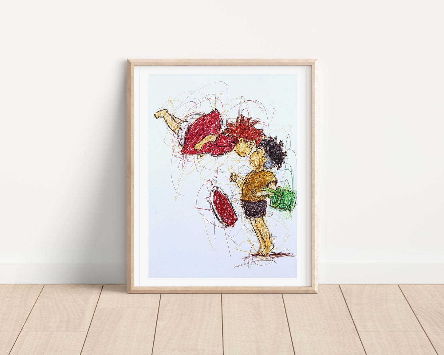 Ponyo Ballpoint Pen Art Print