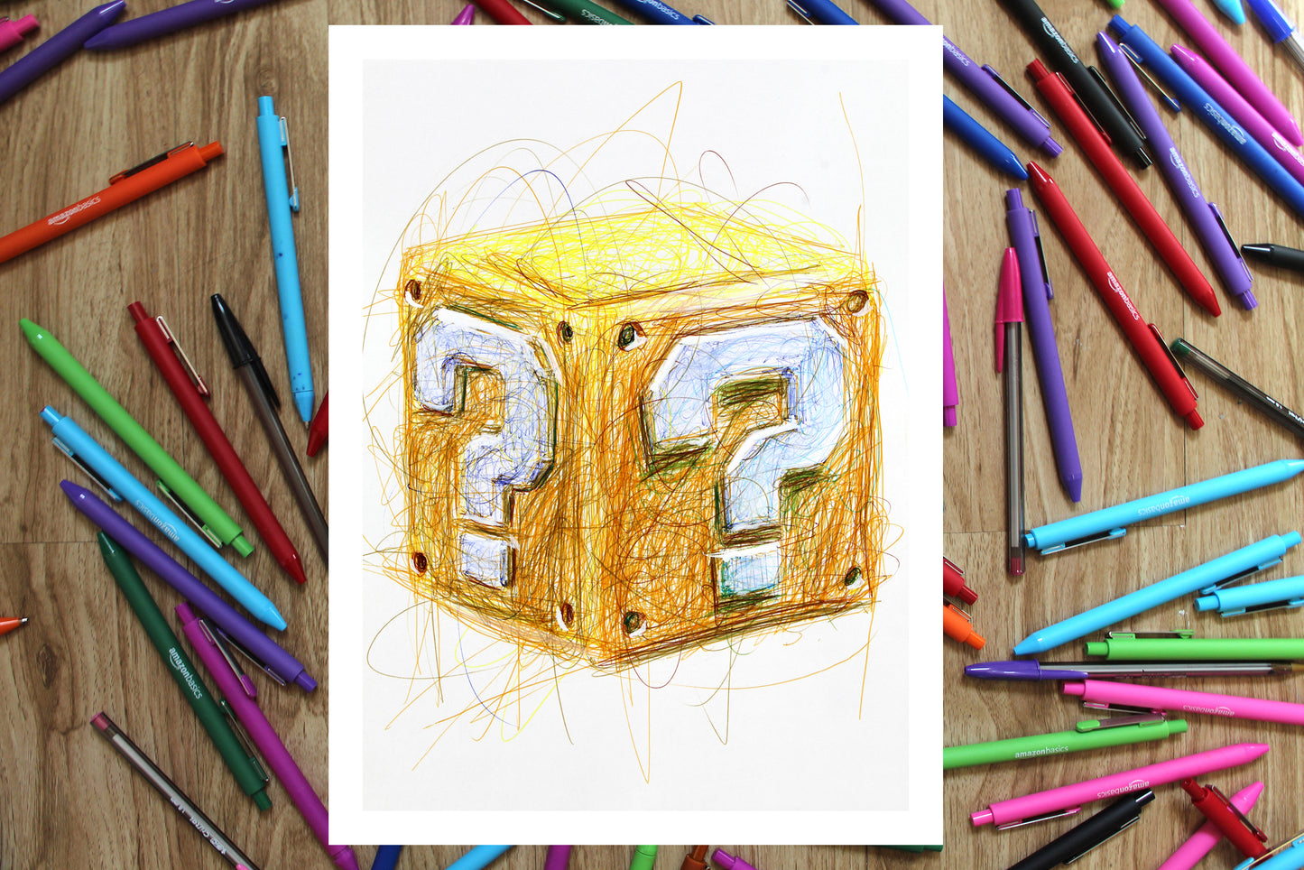 Question Block Ballpoint Pen Print