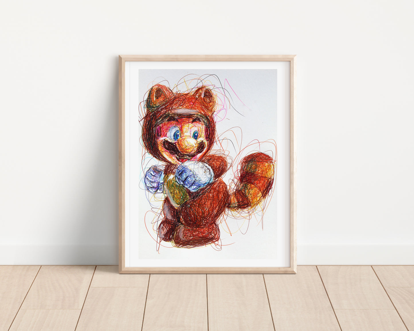 Tanooki Suit Mario Ballpoint Pen Print