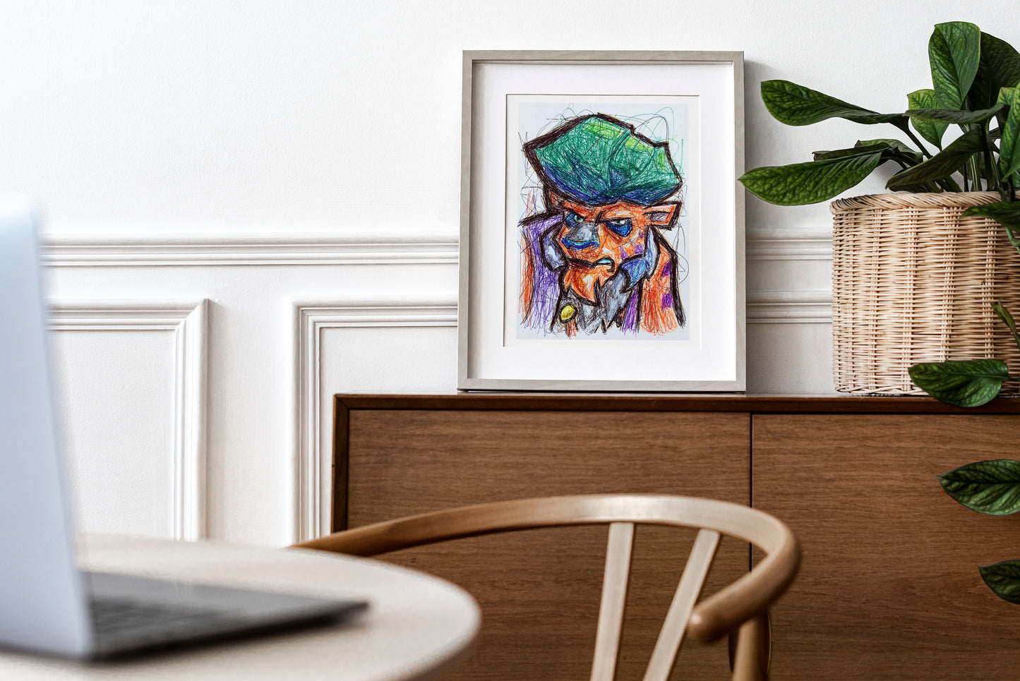 Rajan Ballpoint Pen Art Print