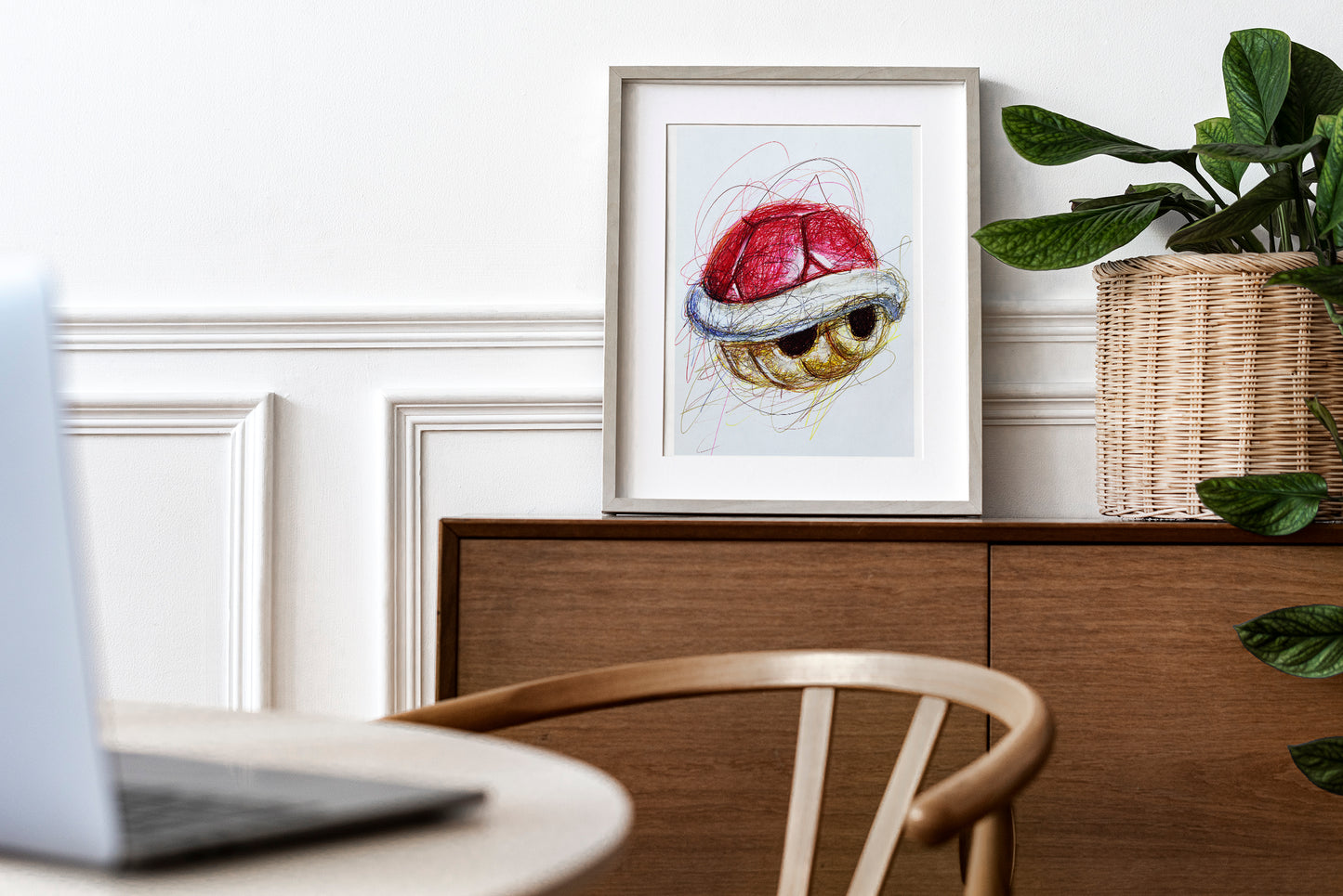 Red Shell Ballpoint Pen Print