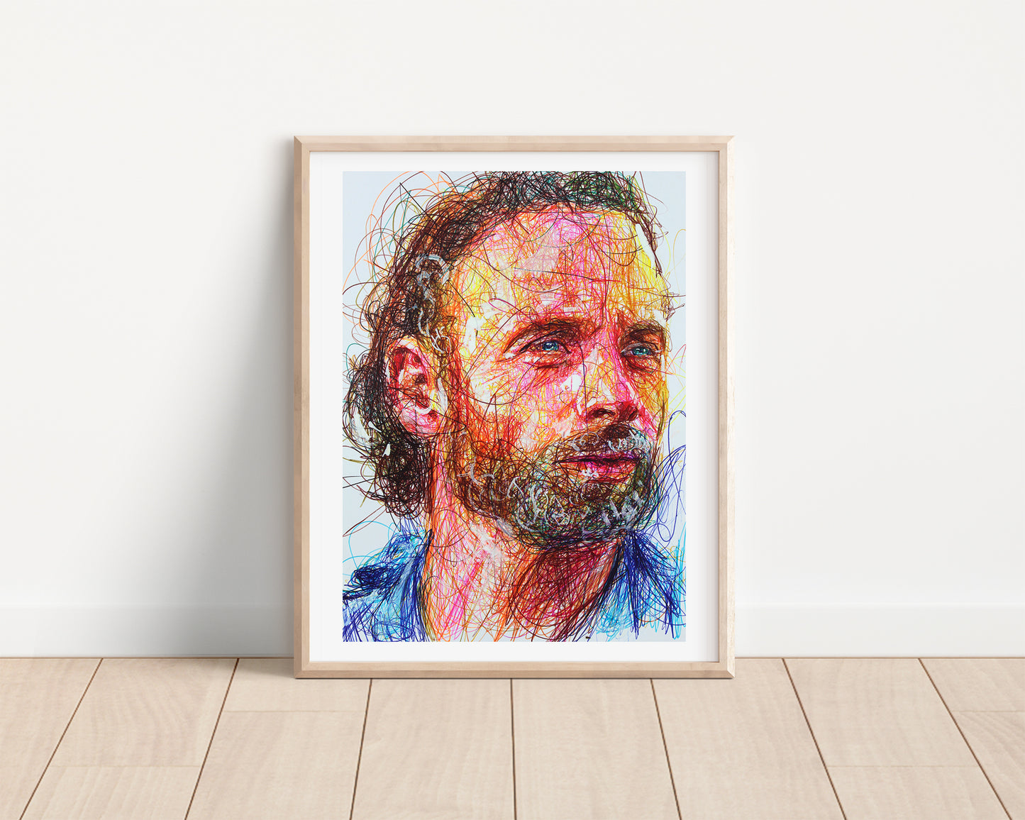 Rick Grimes Ballpoint Pen Print