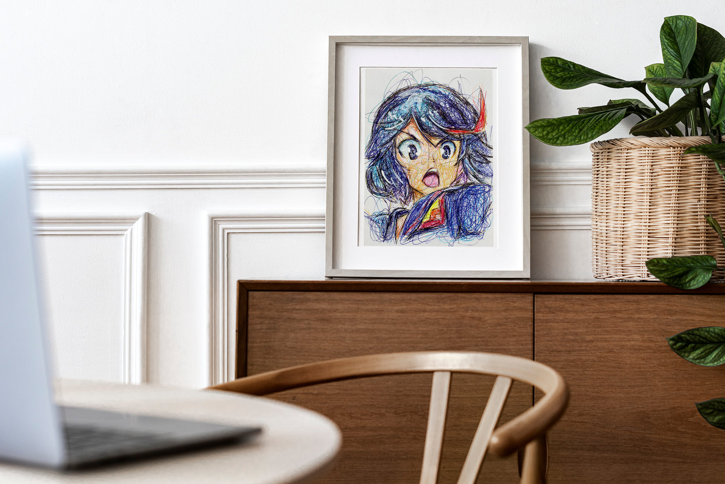 Ryuko Matoi Ballpoint Pen Print