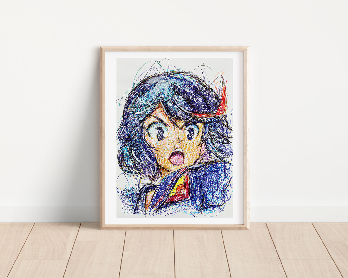 Ryuko Matoi Ballpoint Pen Print