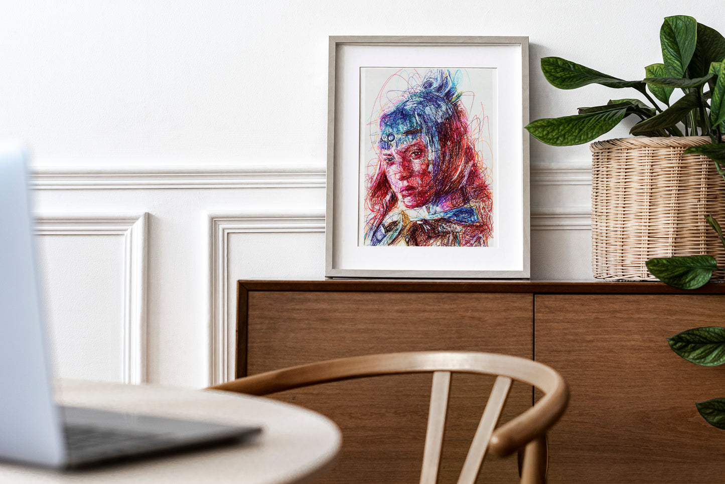 Shadow Heart Ballpoint Pen Print