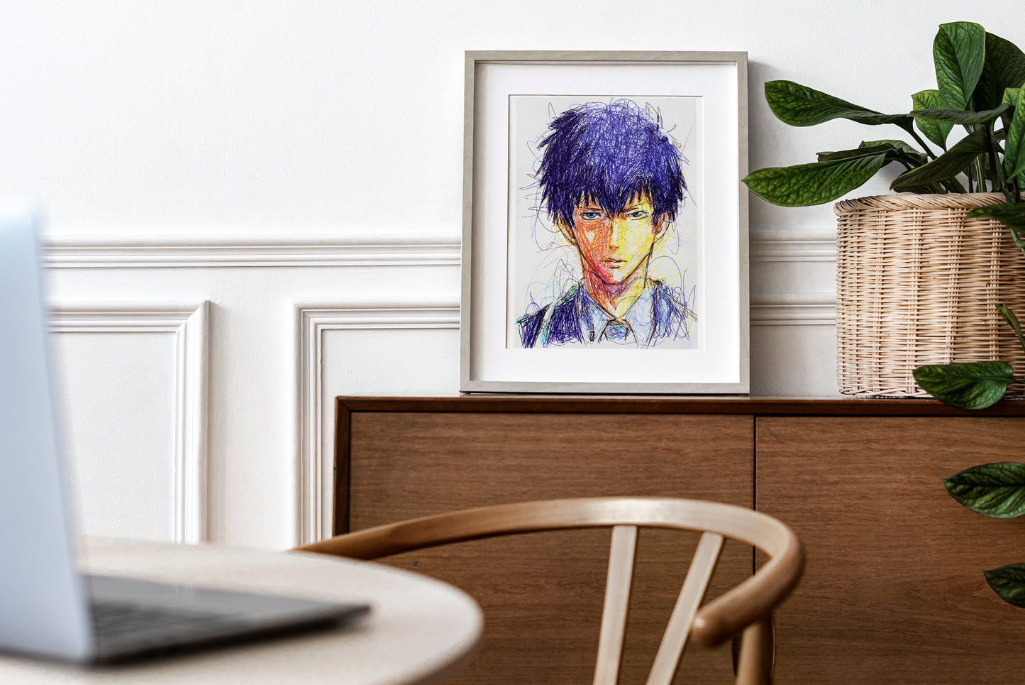 Shinya Kogami Ballpoint Pen Print