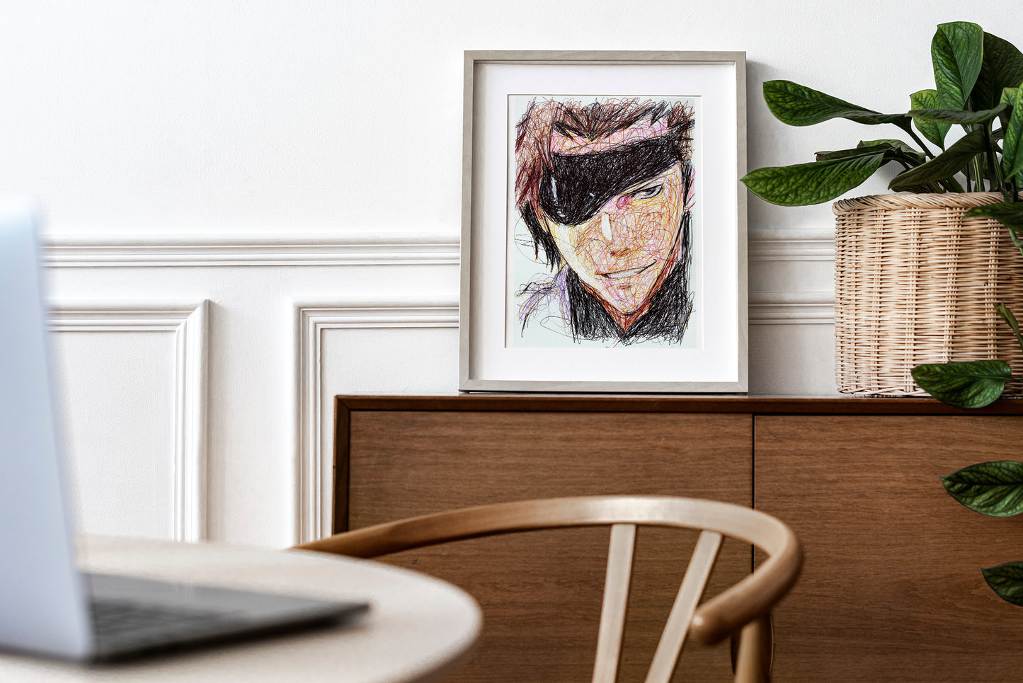 Sosuke Aizen Ballpoint Pen Print